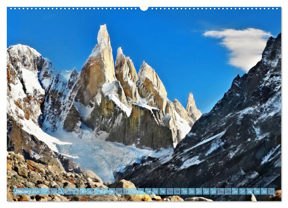 Mountains of The World (CALVENDO Monthly Calendar 2026)
