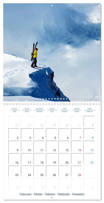 Ski mountaineering - Experience the mountains in winter (CALVENDO Monthly Calendar 2026)