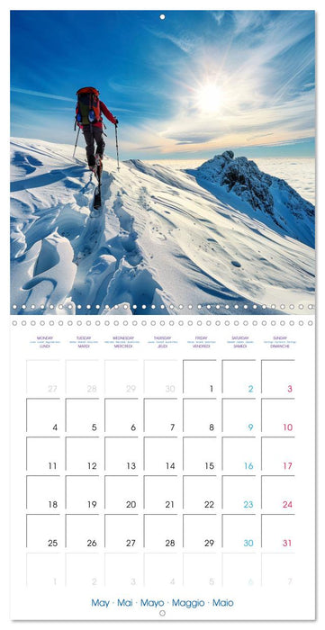 Ski mountaineering - Experience the mountains in winter (CALVENDO Monthly Calendar 2026)