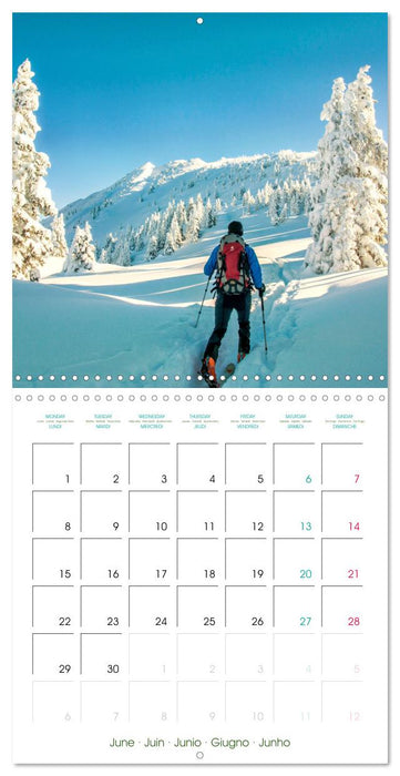 Ski mountaineering - Experience the mountains in winter (CALVENDO Monthly Calendar 2026)
