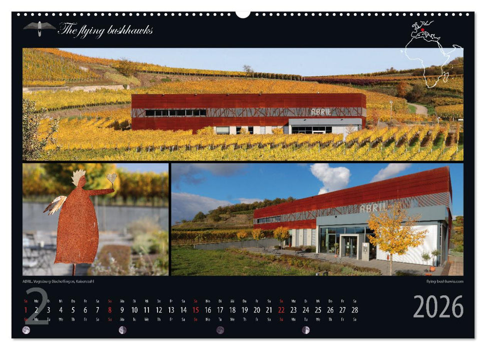 Wein & Architektur 2026 (CALVENDO Wandkalender 2026)