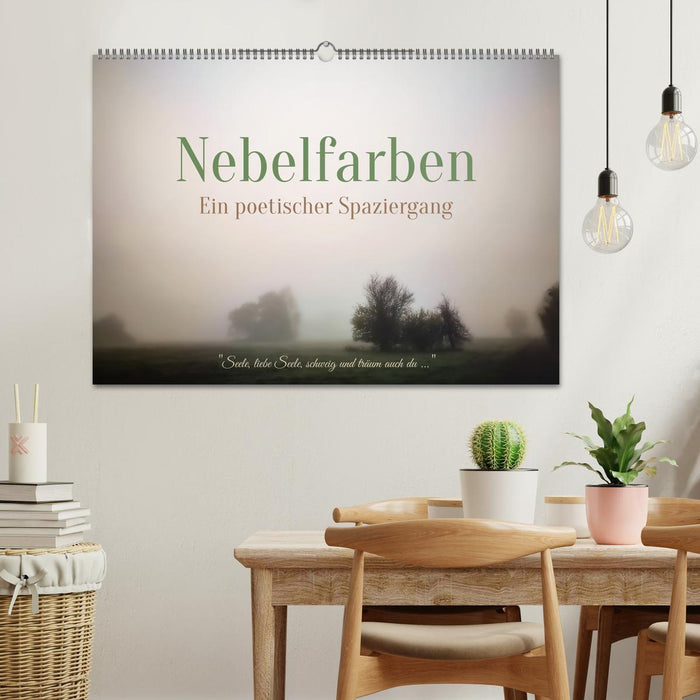 Nebelfarben. Ein poetischer Spaziergang (CALVENDO Wandkalender 2026)
