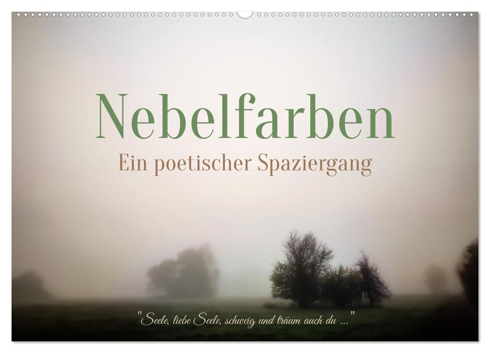 Nebelfarben. Ein poetischer Spaziergang (CALVENDO Wandkalender 2026)