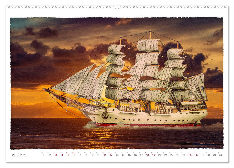 Modellschiffe in Szene gesetzt. (CALVENDO Wandkalender 2026)