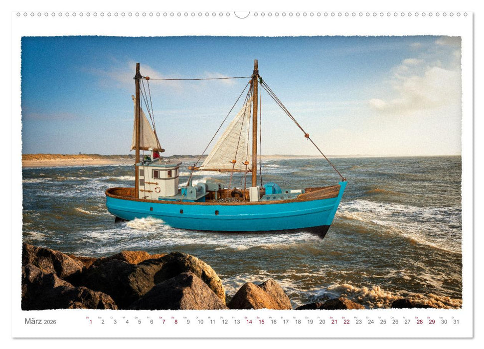 Modellschiffe in Szene gesetzt. (CALVENDO Premium Wandkalender 2026)