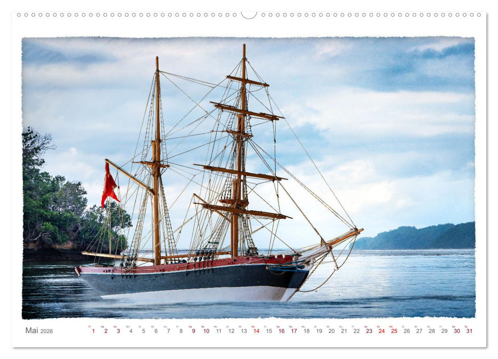 Modellschiffe in Szene gesetzt. (CALVENDO Premium Wandkalender 2026)