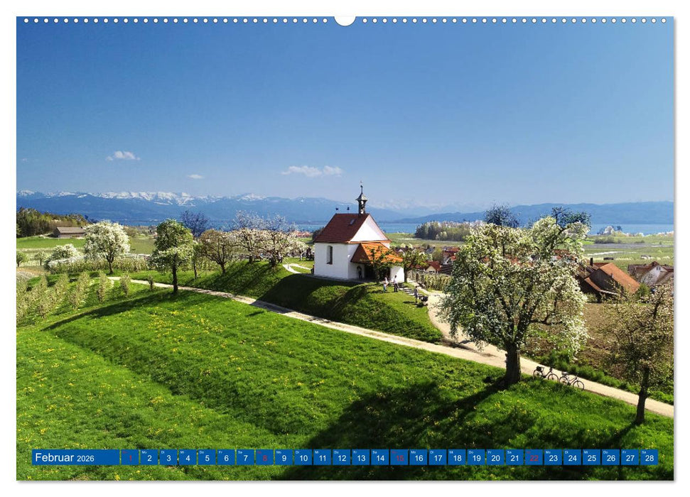 Romantische Kirchen und Kapellen (CALVENDO Wandkalender 2026)