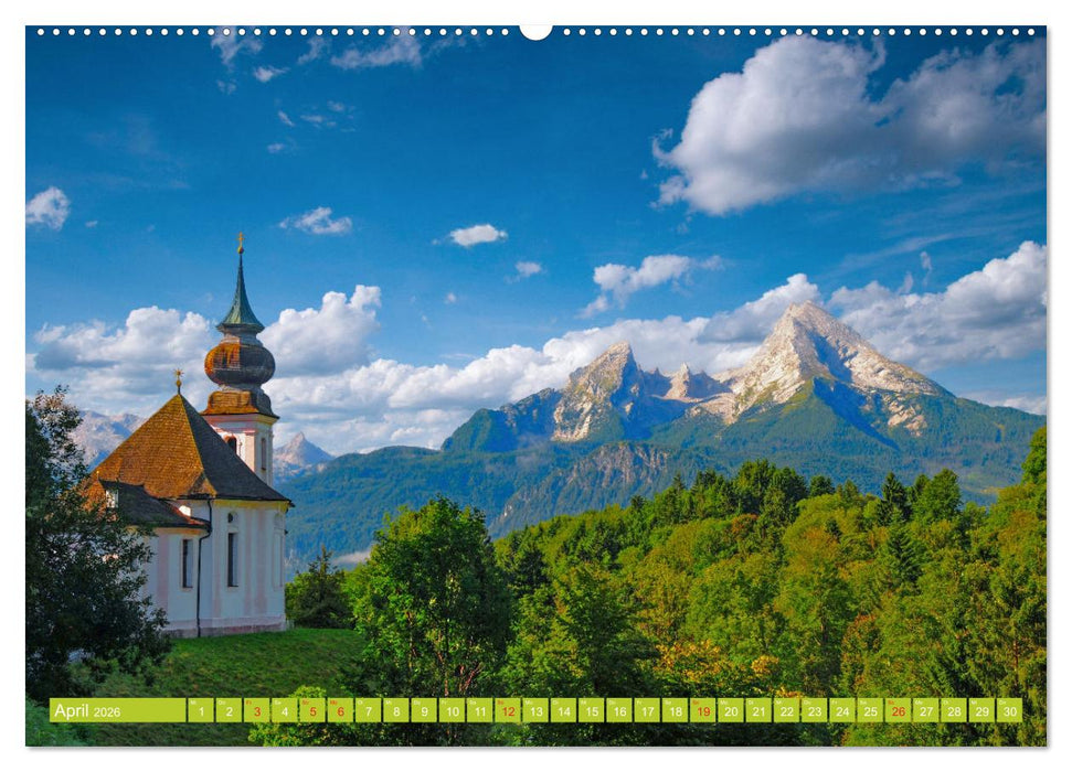 Romantische Kirchen und Kapellen (CALVENDO Wandkalender 2026)