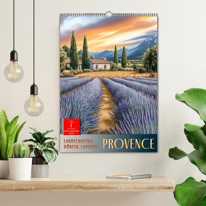 Provence - Landschaften, Dörfer, Lavendel (CALVENDO Wandkalender 2026)