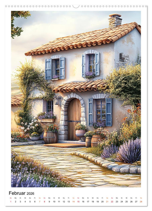 Provence - Landschaften, Dörfer, Lavendel (CALVENDO Wandkalender 2026)