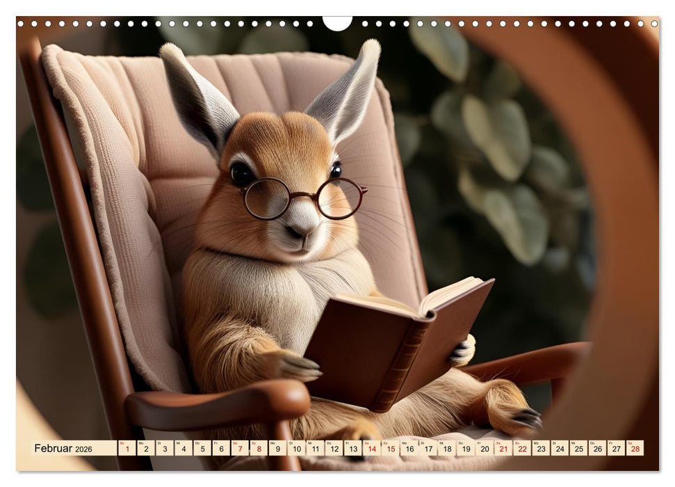 Tiere dieser Welt - Niedliche Tiere in witzigen Momenten (CALVENDO Wandkalender 2026)