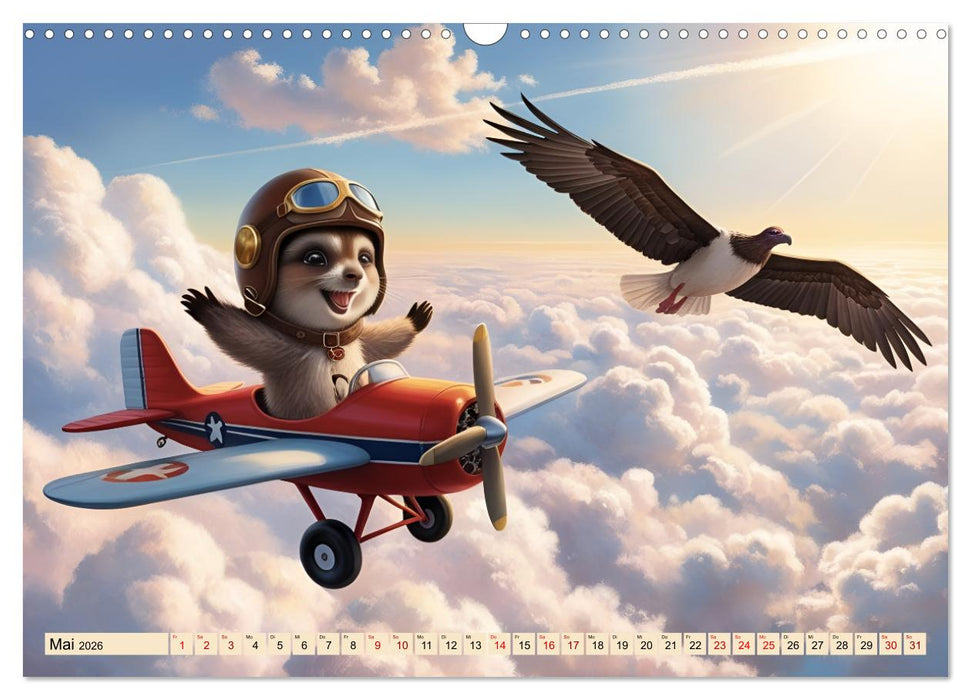 Tiere dieser Welt - Niedliche Tiere in witzigen Momenten (CALVENDO Wandkalender 2026)