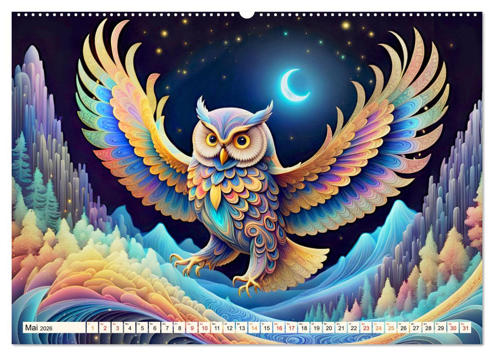 Tiere aus Regenbogenfarben (CALVENDO Wandkalender 2026)