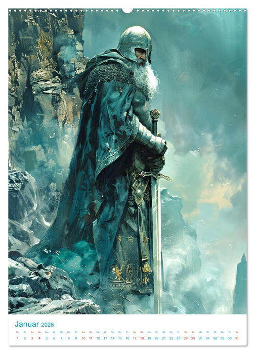Rittertum - ein Jahr voller Heldentaten (CALVENDO Wandkalender 2026)