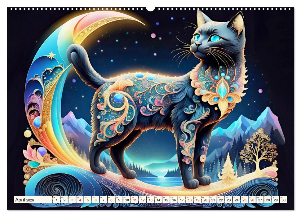 Tiere aus Regenbogenfarben (CALVENDO Premium Wandkalender 2026)