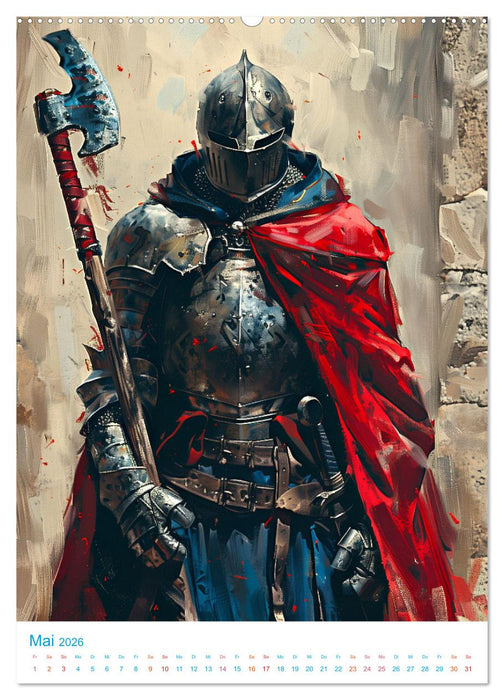 Rittertum - ein Jahr voller Heldentaten (CALVENDO Premium Wandkalender 2026)