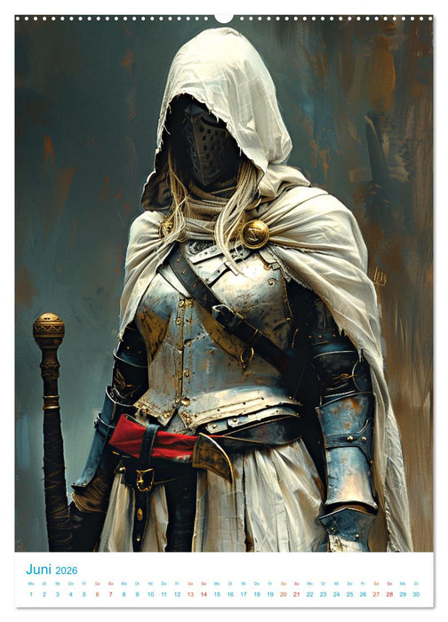 Rittertum - ein Jahr voller Heldentaten (CALVENDO Premium Wandkalender 2026)