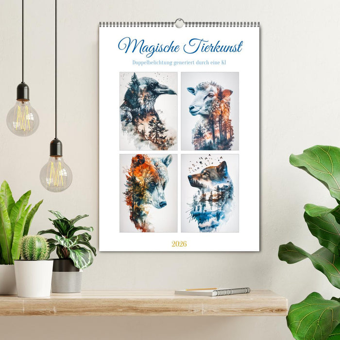 Magische Tierkunst (CALVENDO Wandkalender 2026)