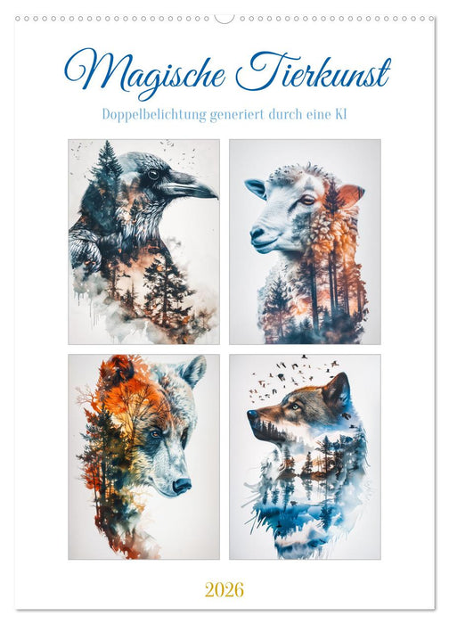 Magische Tierkunst (CALVENDO Wandkalender 2026)