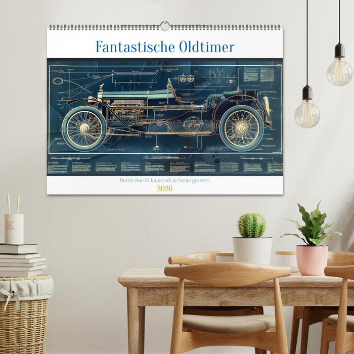 Fantastische Oldtimer (CALVENDO Wandkalender 2026)