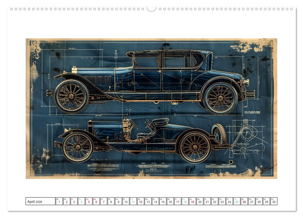 Fantastische Oldtimer (CALVENDO Premium Wandkalender 2026)