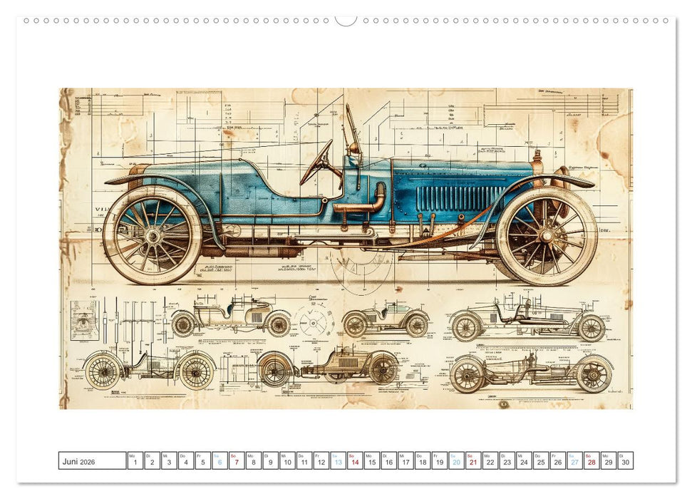Fantastische Oldtimer (CALVENDO Premium Wandkalender 2026)