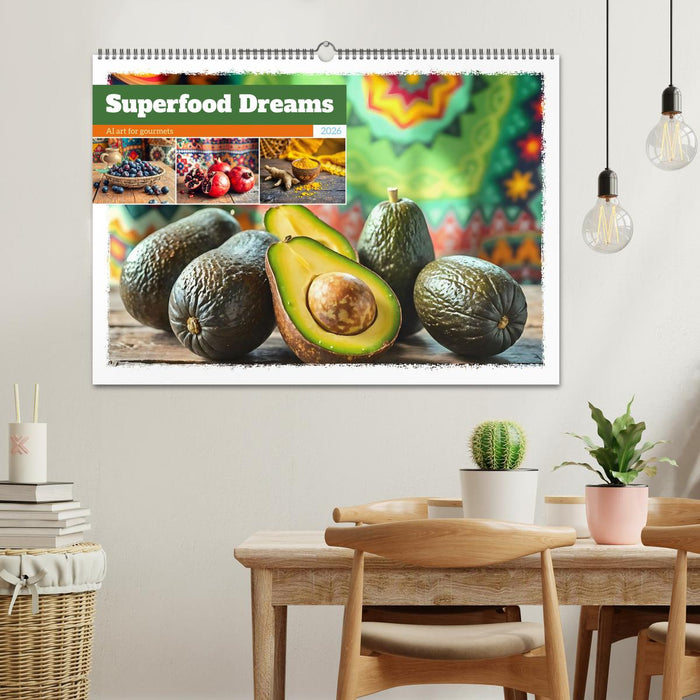 Superfood Dreams - AI art for gourmets (CALVENDO Monthly Calendar 2026)