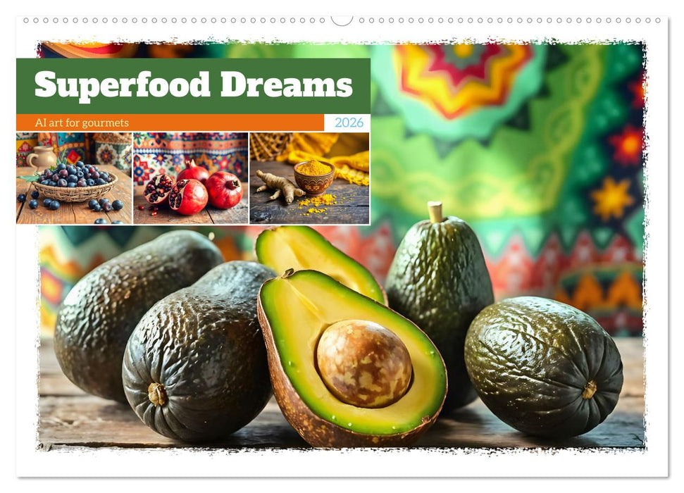 Superfood Dreams - AI art for gourmets (CALVENDO Monthly Calendar 2026)