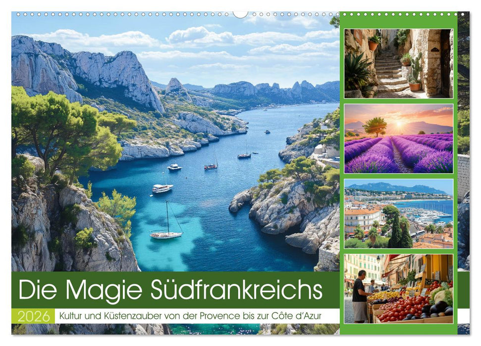 Die Magie Südfrankreichs (CALVENDO Wandkalender 2026)