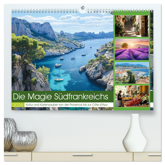 Die Magie Südfrankreichs (CALVENDO Premium Wandkalender 2026)