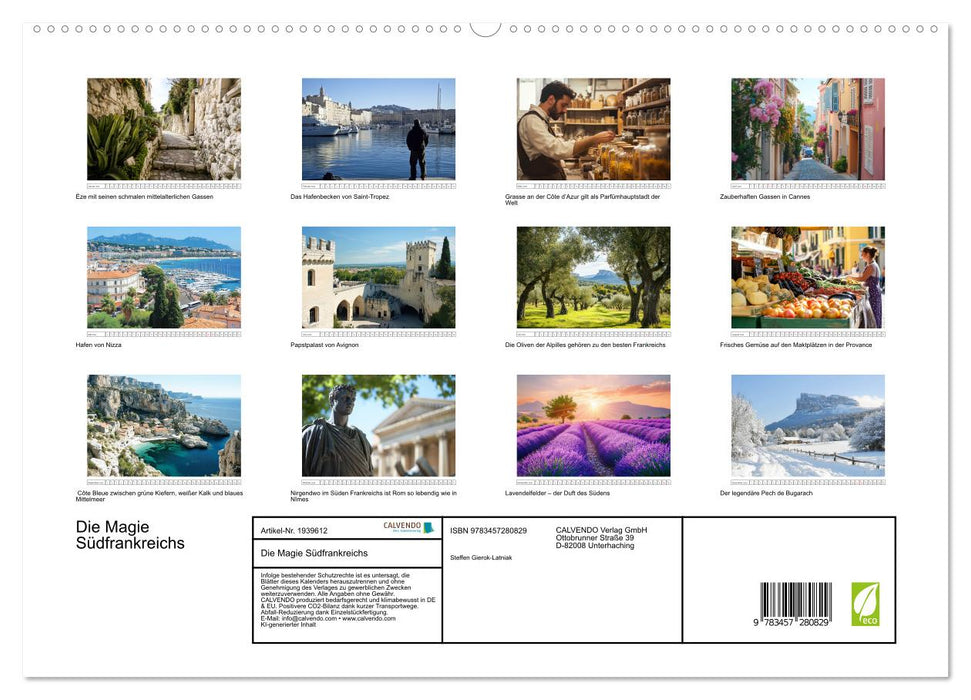 Die Magie Südfrankreichs (CALVENDO Premium Wandkalender 2026)