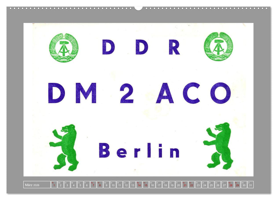 Amateurfunk in Ost-Berlin (CALVENDO Wandkalender 2026)