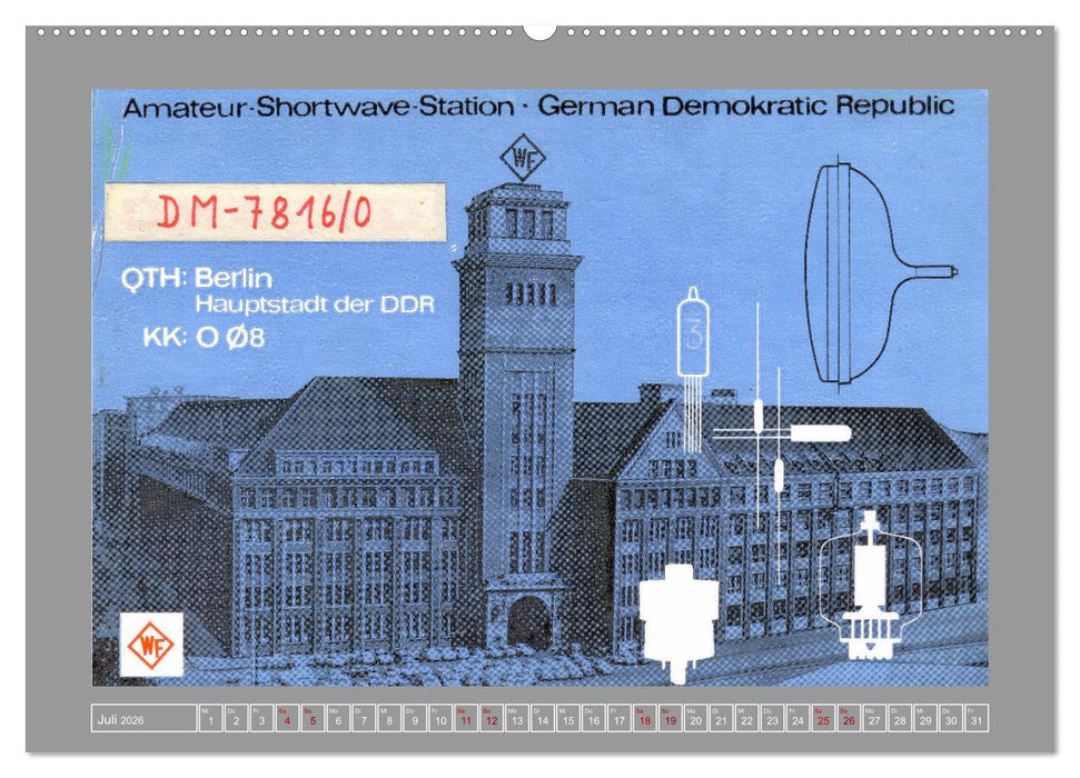 Amateurfunk in Ost-Berlin (CALVENDO Premium Wandkalender 2026)