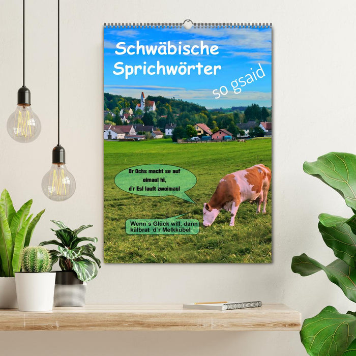Schwäbische Sprichwörter - so gsaid (CALVENDO Wandkalender 2026)
