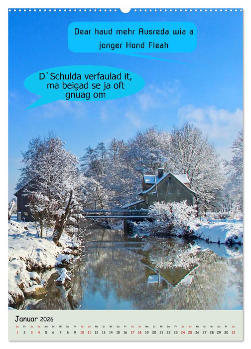 Schwäbische Sprichwörter - so gsaid (CALVENDO Wandkalender 2026)