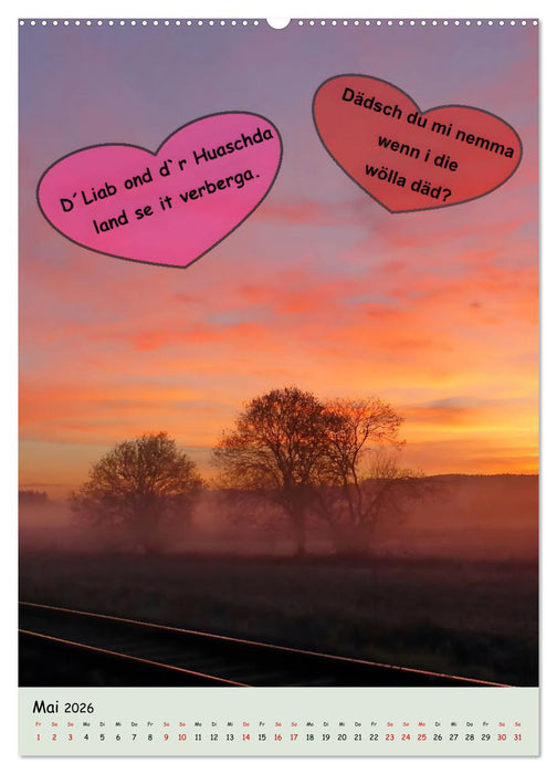 Schwäbische Sprichwörter - so gsaid (CALVENDO Wandkalender 2026)