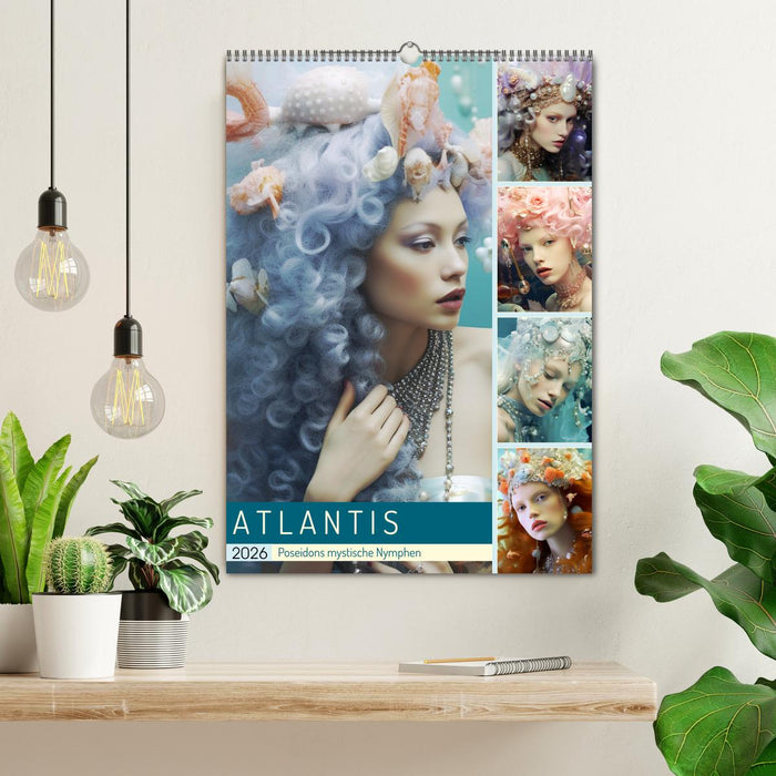 Atlantis. Poseidons mystische Nymphen (CALVENDO Wandkalender 2026)