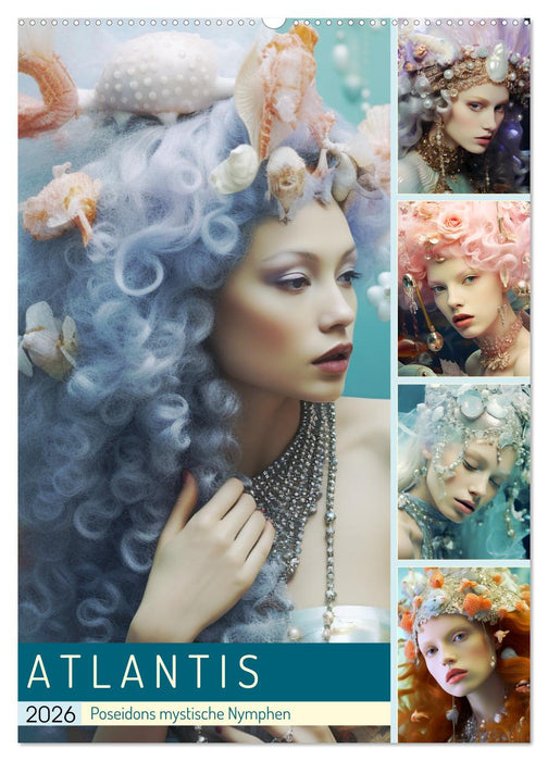 Atlantis. Poseidons mystische Nymphen (CALVENDO Wandkalender 2026)