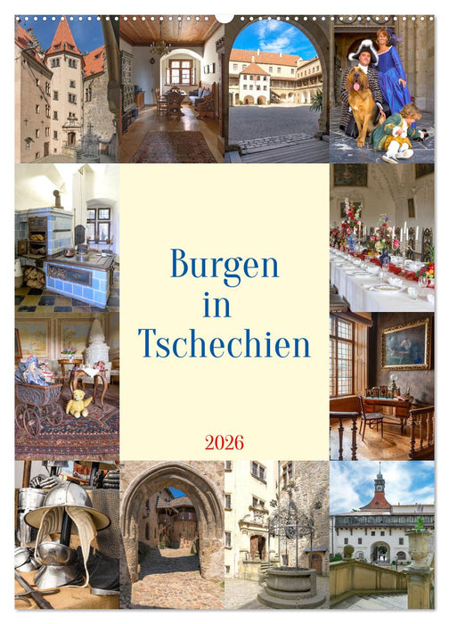 Burgen in Tschechien (CALVENDO Wandkalender 2026)