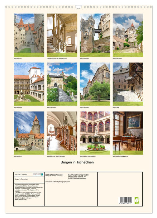 Burgen in Tschechien (CALVENDO Wandkalender 2026)