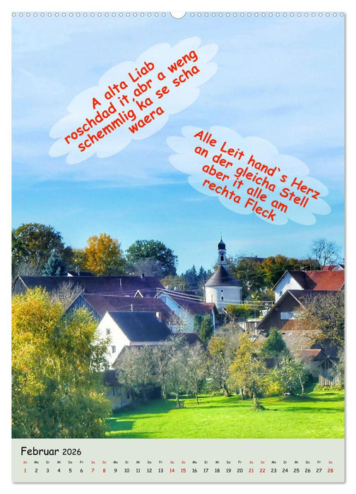 Schwäbische Sprichwörter - so gsaid (CALVENDO Premium Wandkalender 2026)