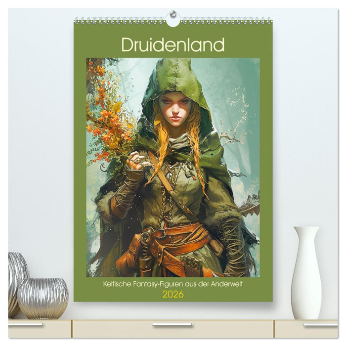 Druidenland. Keltische Fantasy-Figuren aus der Anderwelt (CALVENDO Premium Wandkalender 2026)