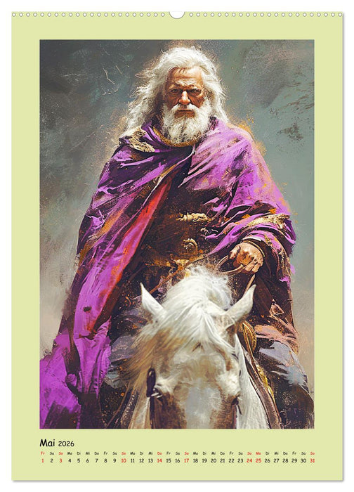 Druidenland. Keltische Fantasy-Figuren aus der Anderwelt (CALVENDO Premium Wandkalender 2026)