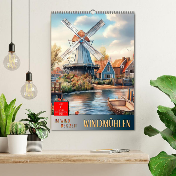Windmühlen - Im Wind der Zeit (CALVENDO Wandkalender 2026)