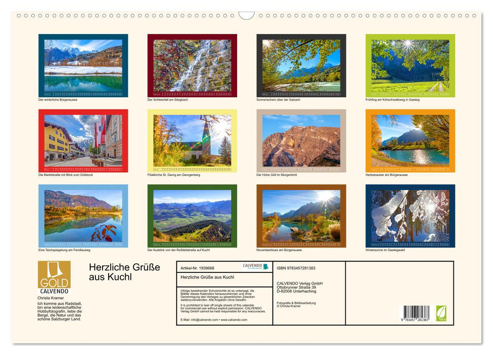 Herzliche Grüße aus Kuchl (CALVENDO Wandkalender 2026)