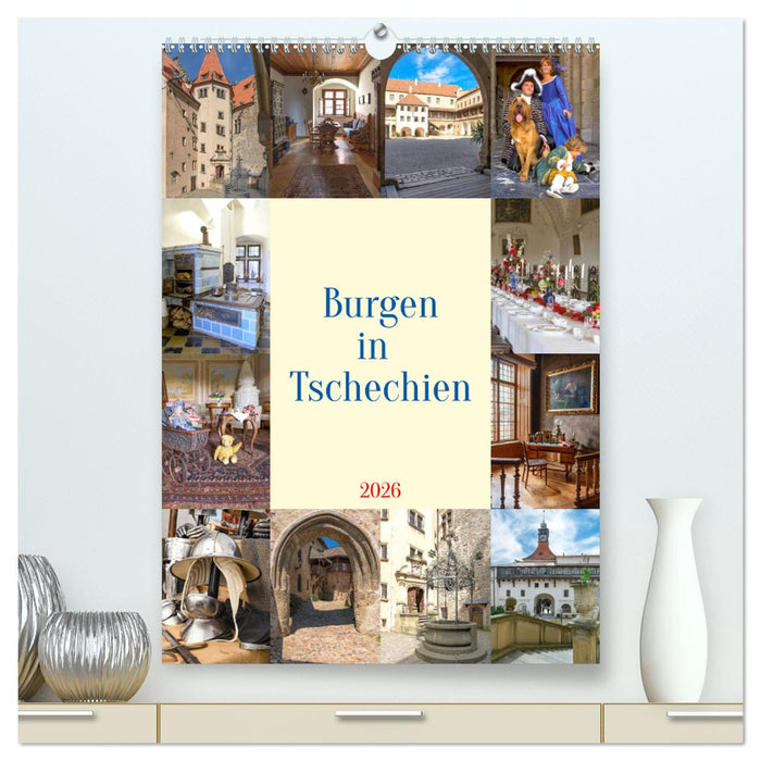 Burgen in Tschechien (CALVENDO Premium Wandkalender 2026)