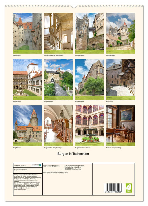 Burgen in Tschechien (CALVENDO Premium Wandkalender 2026)