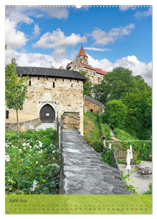 Burgen in Tschechien (CALVENDO Premium Wandkalender 2026)