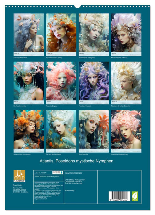 Atlantis. Poseidons mystische Nymphen (CALVENDO Premium Wandkalender 2026)