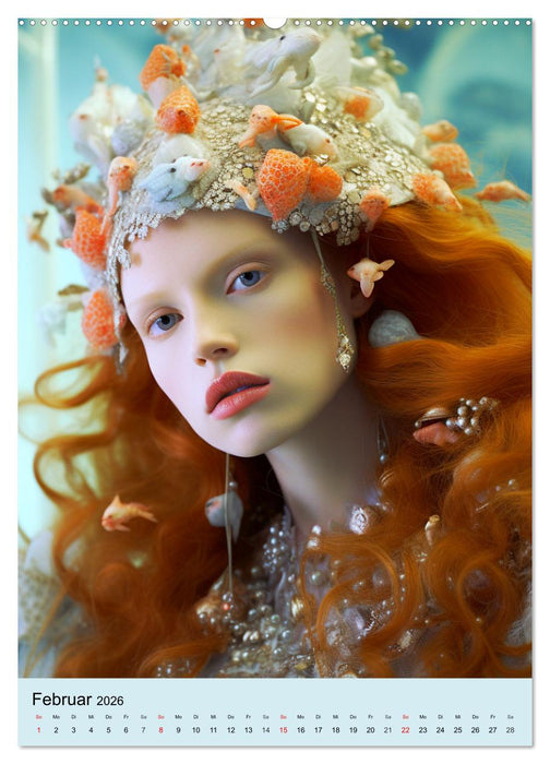 Atlantis. Poseidons mystische Nymphen (CALVENDO Premium Wandkalender 2026)